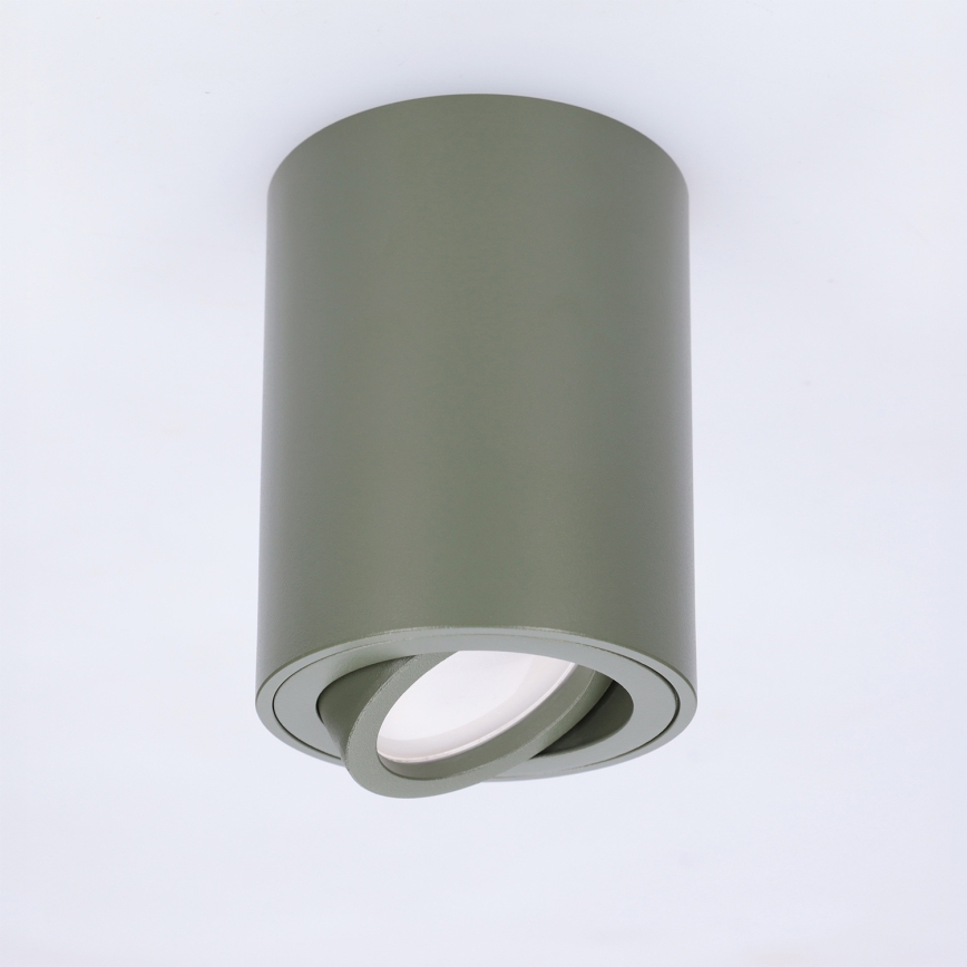 BRILAGI - Spotlampa MIA 1xGU10/30W/230V 100x80 mm mörkgrön