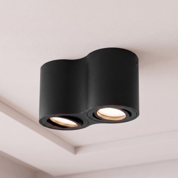 BRILAGI - Spotlampa MIA DOUBLE 2xGU10/30W/230V svart