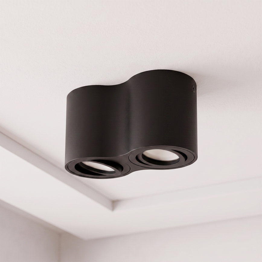 BRILAGI - Spotlampa MIA DOUBLE 2xGU10/30W/230V svart