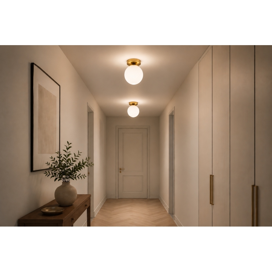 BRILAGI - Spotlampa MILO 1xE27/60W/230V Ø 15 cm, guld