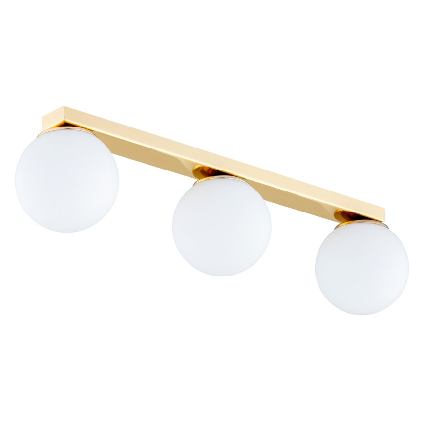BRILAGI - Spotlampa MILO 3xE27/60W/230V guldfärgad