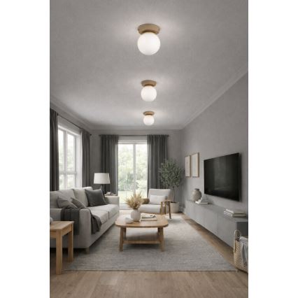 Brilagi - Spotlampa MILO ECRU 1xE27/60W/230V beige/guld