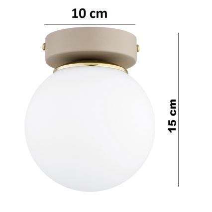 Brilagi - Spotlampa MILO ECRU 1xE27/60W/230V beige/guld