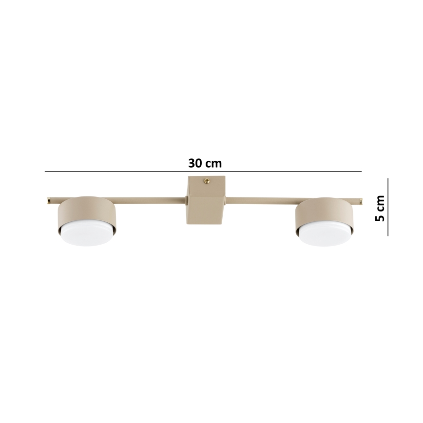 Brilagi - Spotlampa MONO 2xGX53/12W/230V beige
