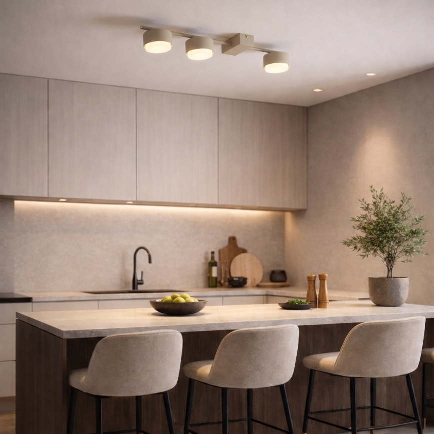 Brilagi - Spotlampa MONO 3xGX53/12W/230V beige