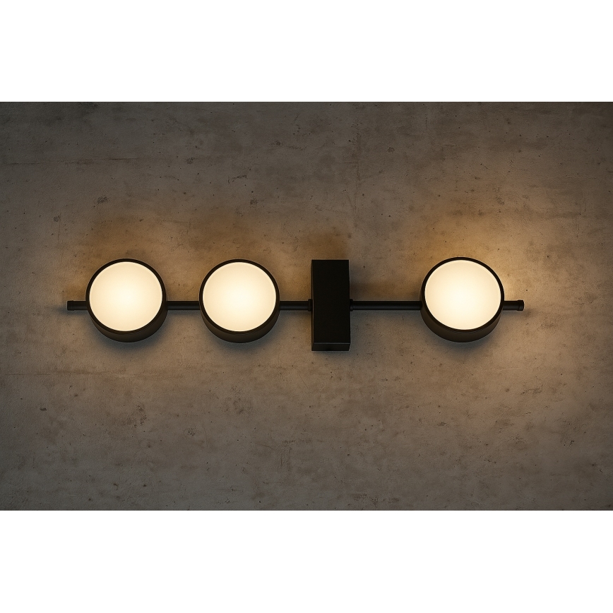 Brilagi - Spotlampa MONO 3xGX53/12W/230V svart