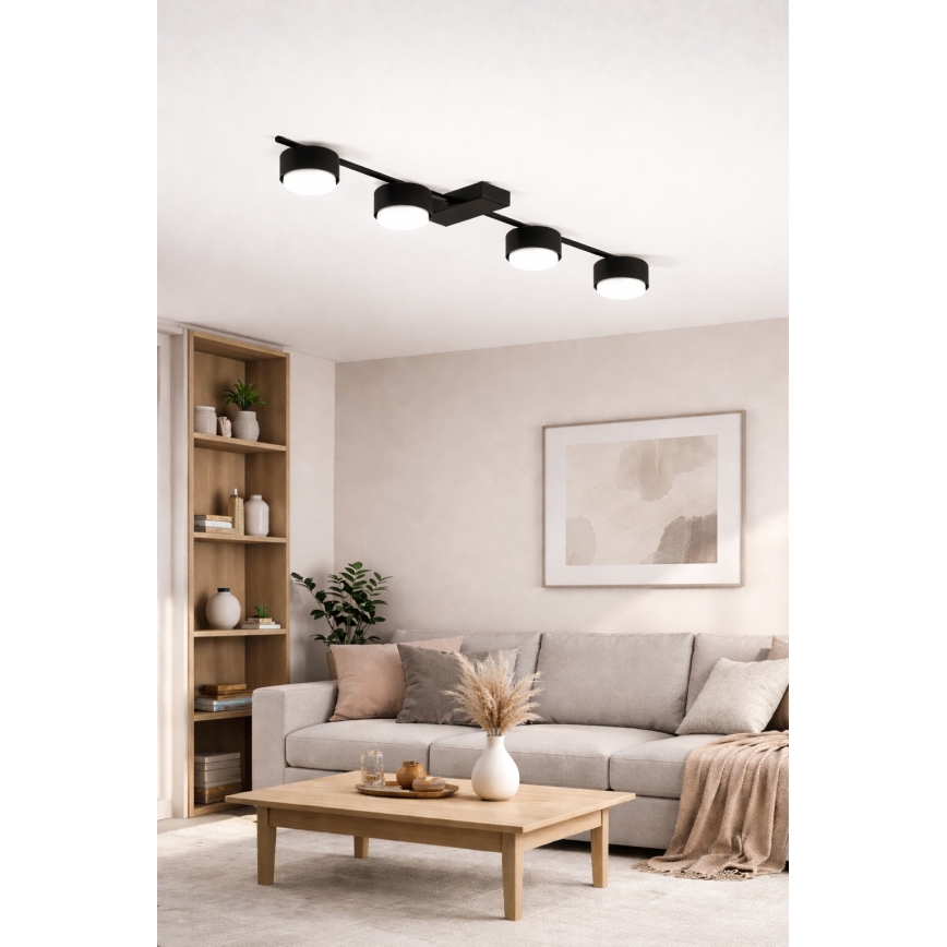 Brilagi - Spotlampa MONO 4xGX53/12W/230V svart