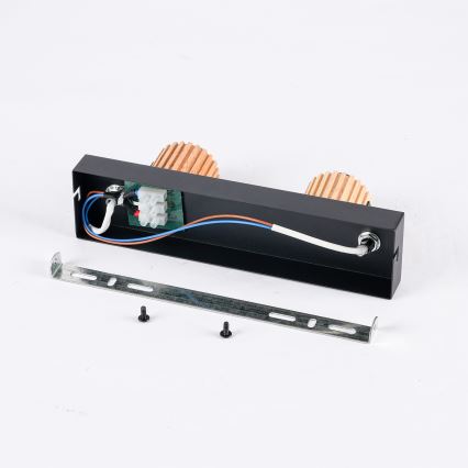 Brilagi - Spotlampa ODENSE 2xE14/10W/230V trä/svart