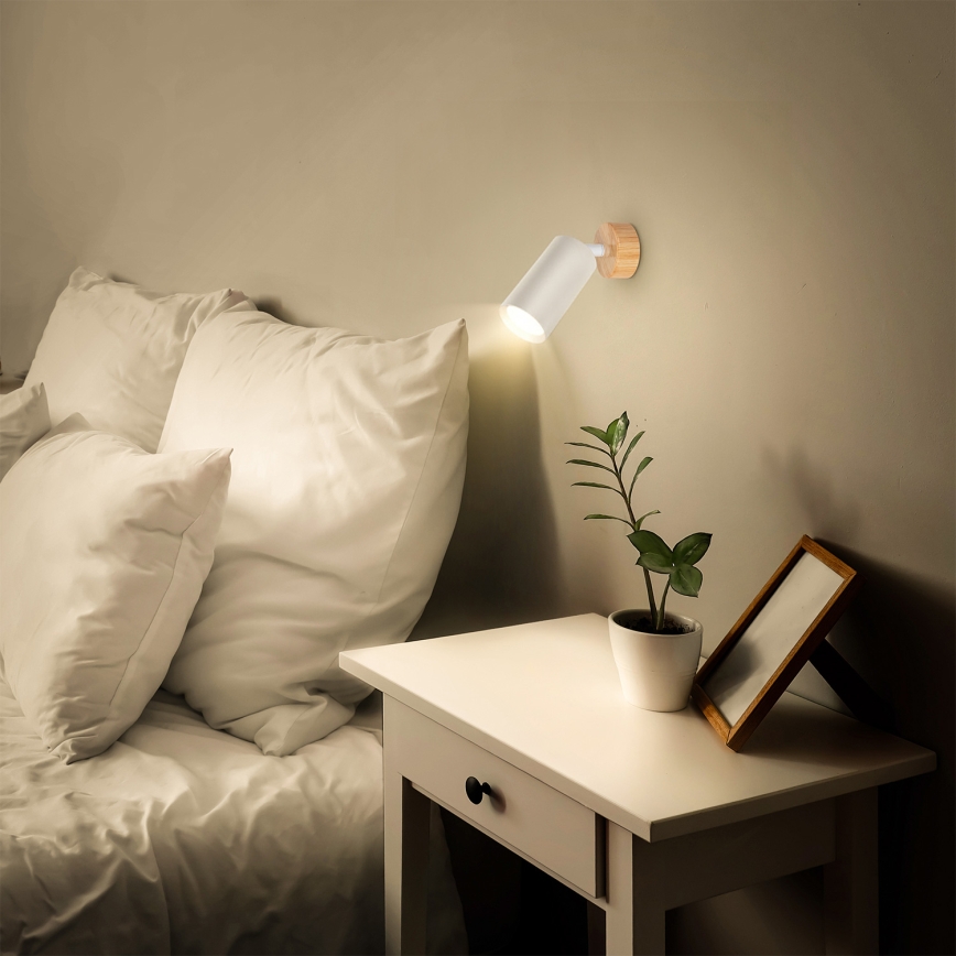 Brilagi - Spotlampa SELE 1xGU10/30W/230V vit/ekdekor
