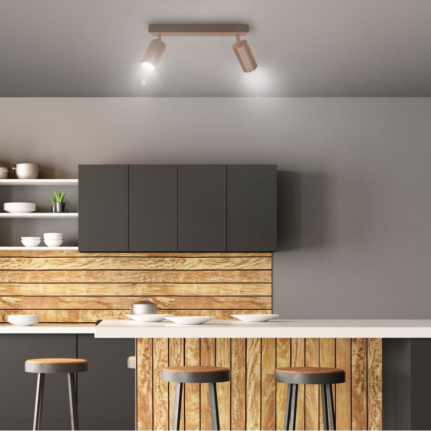 Brilagi - Spotlampa SELE 2xGU10/30W/230V beige