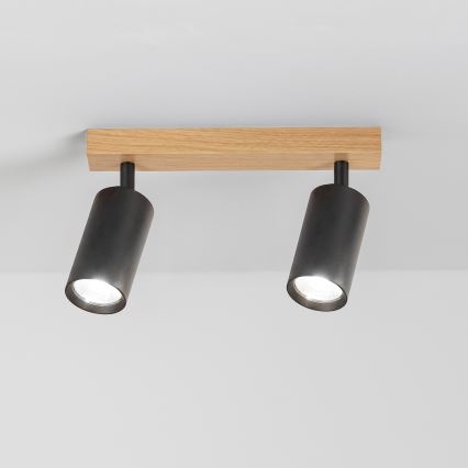 Brilagi - Spotlampa SELE 2xGU10/30W/230V svart/ekdekor