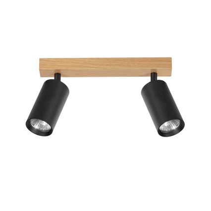 Brilagi - Spotlampa SELE 2xGU10/30W/230V svart/ekdekor