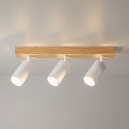 Brilagi - Spotlampa SELE 3xGU10/30W/230V vit/ekdekor