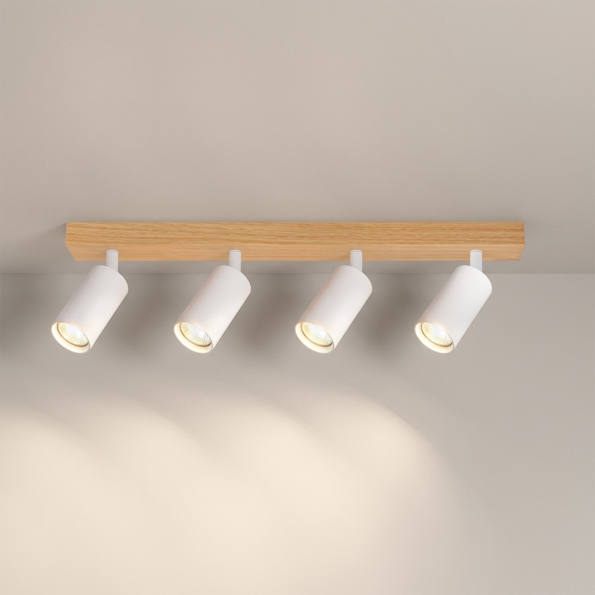 Brilagi - Spotlampa SELE 4xGU10/30W/230V vit/ekdekor