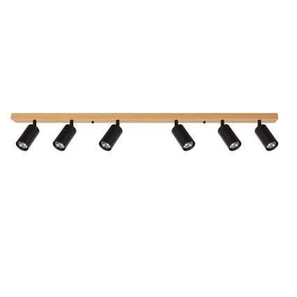 Brilagi - Spotlampa SELE 6xGU10/30W/230V svart/ekdekor