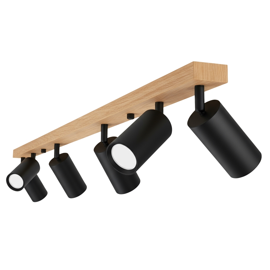 Brilagi - Spotlampa SELE 6xGU10/30W/230V svart/ekdekor