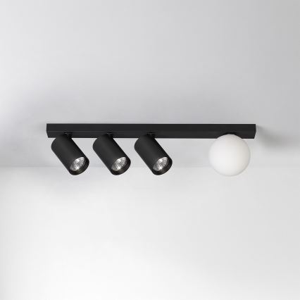 Brilagi - Spotlampa SELE BALL 3xGU10/30W/230V + 1xG9/10W svart