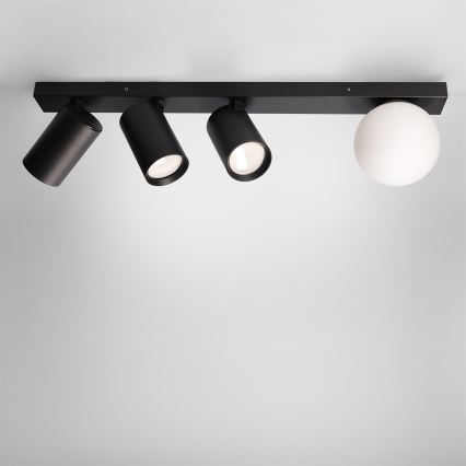 Brilagi - Spotlampa SELE BALL 3xGU10/30W/230V + 1xG9/10W svart