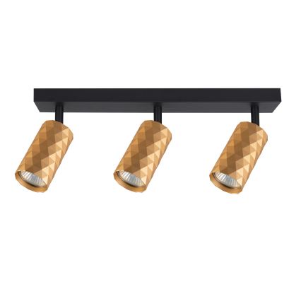 Brilagi - Spotlampa SELE DIAMANT 3xGU10/30W/230V guldig