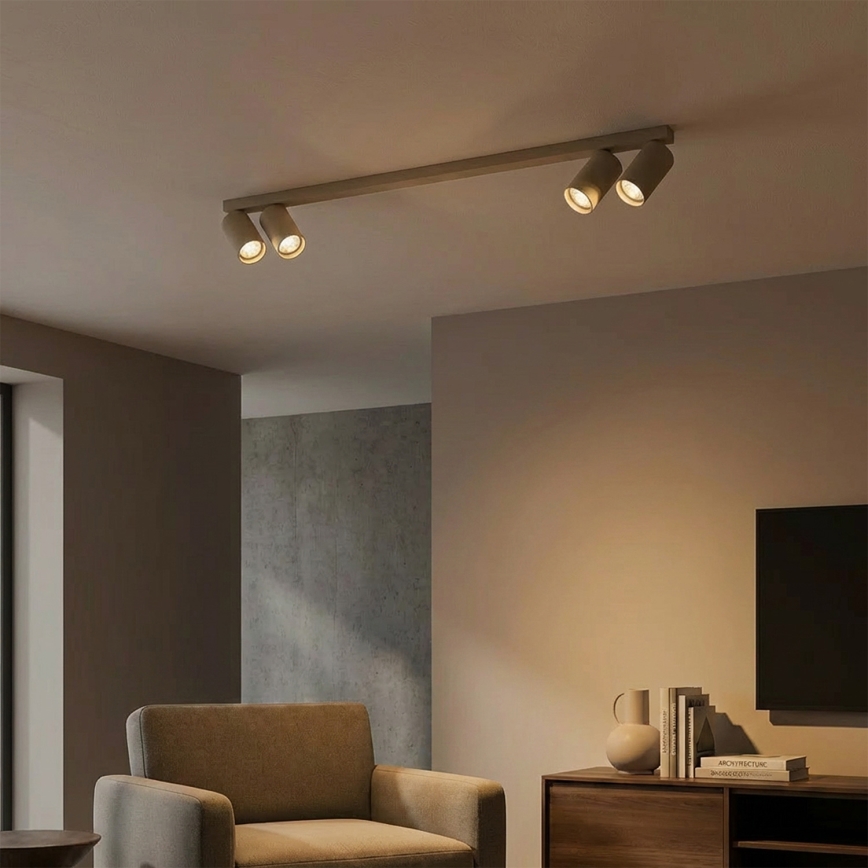 Brilagi - Spotlampa SELE LONG 4xGU10/30W/230V beige
