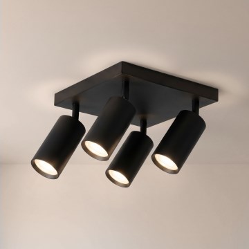 BRILAGI - Spotlampa SELE SQUARE 4xGU10/30W/230V svart