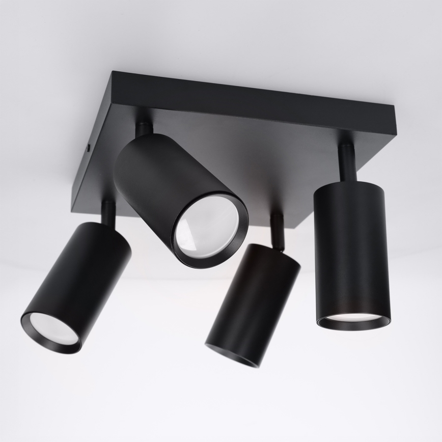 BRILAGI - Spotlampa SELE SQUARE 4xGU10/30W/230V svart