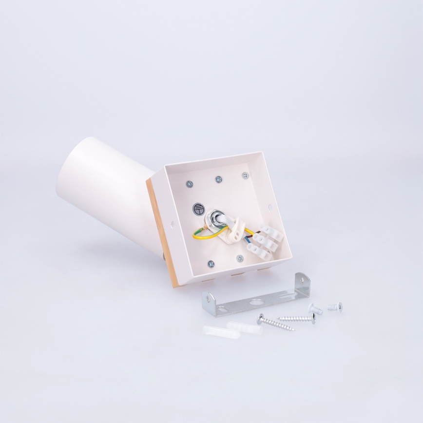 Brilagi - Spotlampa SELE WOOD ACOUSTIC 1xGU10/30W/230V vit/trä
