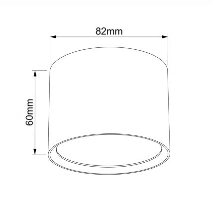 BRILAGI - Spotlampa SMOOTH 1xGX53/15W/230V 60x82 mm brun
