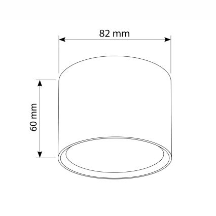 BRILAGI - Spotlampa SMOOTH 1xGX53/15W/230V 60x82 mm ekdekor