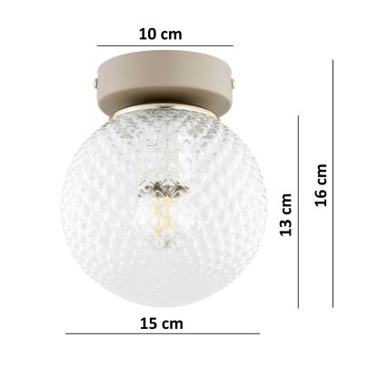 BRILAGI - Spotlampa STELLA 1xE27/60W/230V beige/guld