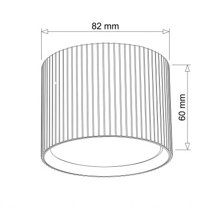 BRILAGI - Spotlampa STRIPY 1xGX53/15W/230V 60x82 mm brun