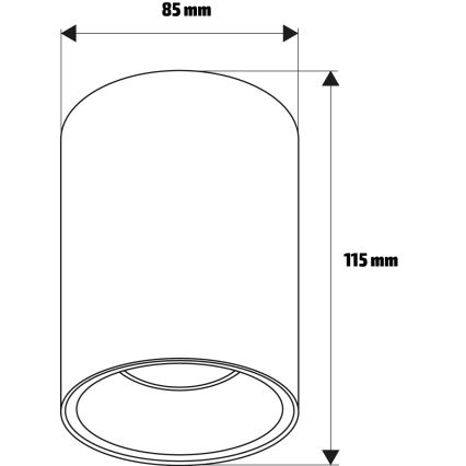 Brilagi - Spotlampa TRINE 1xGU10/30W/230V beige/guld