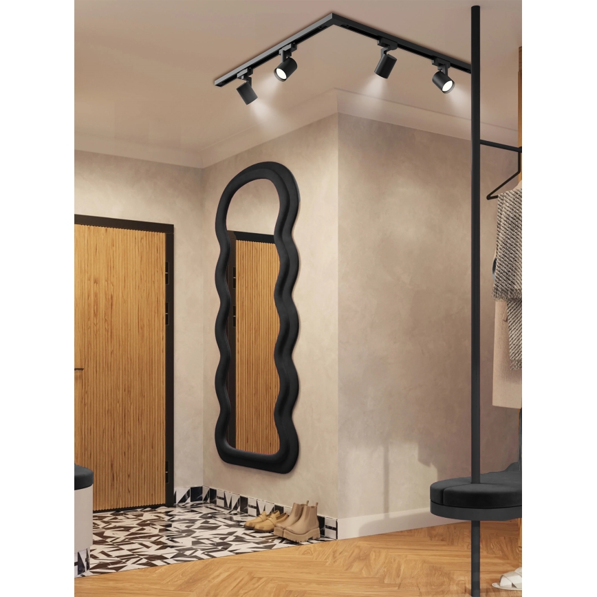 Brilagi - Spotlight i skensystem HUSKY 4xGU10/10W/230V svart