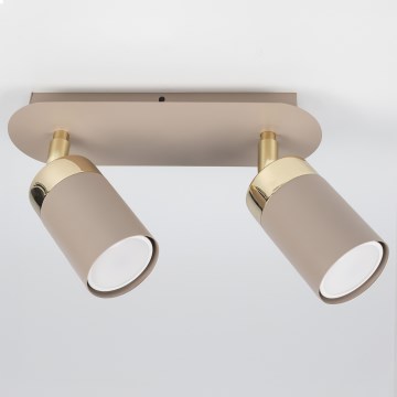 Brilagi - Spotlight POKER 2xGU10/25W/230V beige/guld