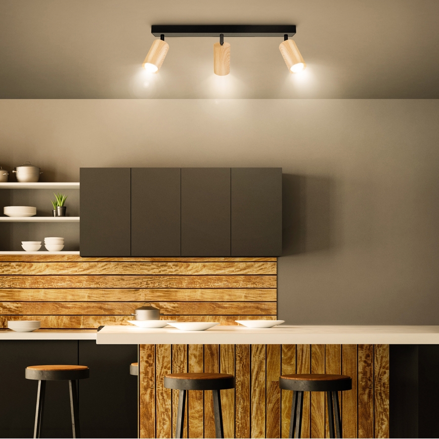 Brilagi - Spotlight SELE 3xGU10/30W/230V svart/ekdekor