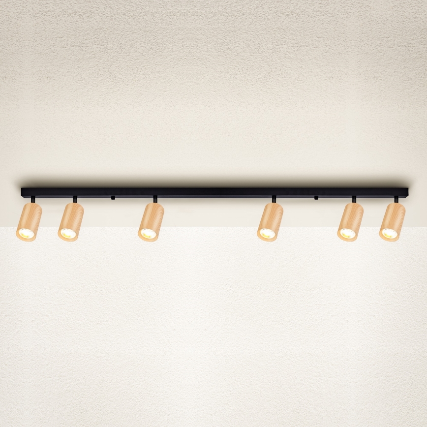 Brilagi - Spotlight SELE 6xGU10/30W/230V svart/ekdekor