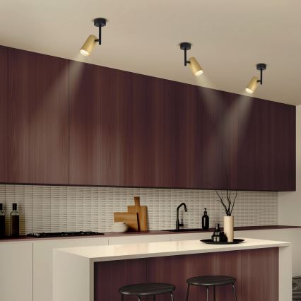 Brilagi - Spotlight SELE VERTICAL 1xGU10/30W/230V svart/guld