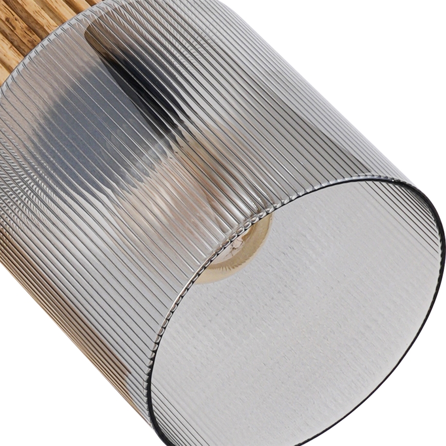 Brilagi - Spottarmatur HYGGE 2xE14/15W/230V trä/rökfärgad