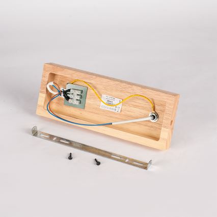 Brilagi - Spottarmatur HYGGE 2xE14/15W/230V trä/rökfärgad