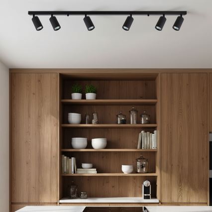 Brilagi - Spottarmatur SELE MODERN 6xGU10/30W/230V svart