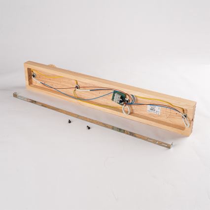 Brilagi - Spottlampa HYGGE 4xE14/15W/230V trä/rökfärgad