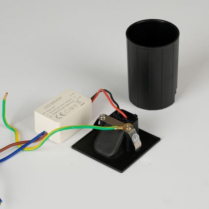 Brilagi - STAIRDOT infälld LED-utomhusarmatur LED/2W/230V svart IP65 fyrkantig