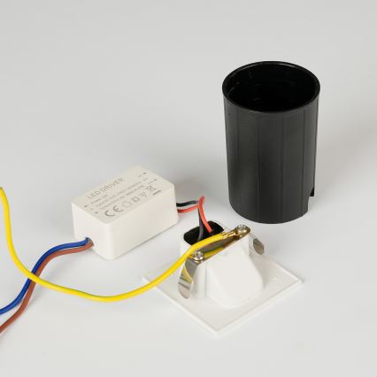 Brilagi - STAIRDOT LED infälld utomhusarmatur 2W/230V, vit, IP65, fyrkantig