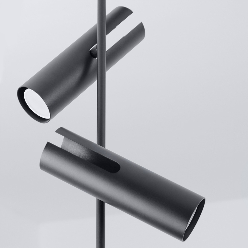 Brilagi - Stångmonterad taklampa BRANCH 3xGU10/30W/230V svart