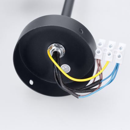 Brilagi - Stångmonterad taklampa BRANCH 3xGU10/30W/230V svart