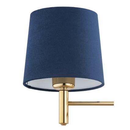 BRILAGI - Stångpendel MONTE 3xE27/60W/230V blå/guld