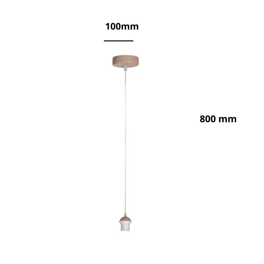 Brilagi - Strömkabel PARTY 1xE27/60W/230V pr. 10 cm beige