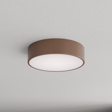 Brilagi - Takarmatur för badrum CLARE med rörelse- och skymningssensor, 2xE27/24W/230V, Ø 30 cm, brun, IP54