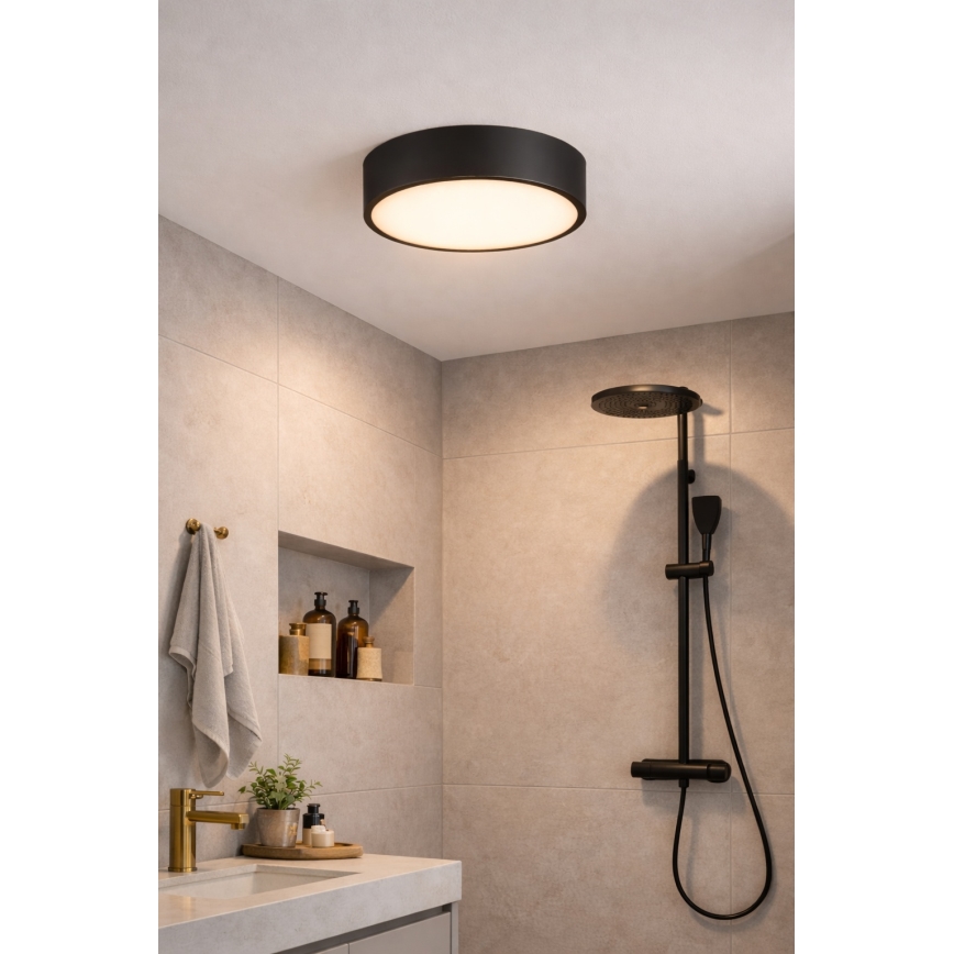 Brilagi - Takarmatur för badrum POOL 2xE27/15W/230V Ø 30 cm IP54 svart