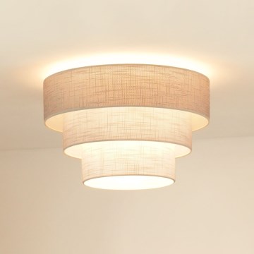 Brilagi - Taklampa ALASKA LUNETA 1xE27/15W/230V diameter 45 cm grå/grädde